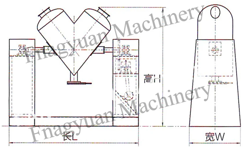 V type mixer V type mixer
